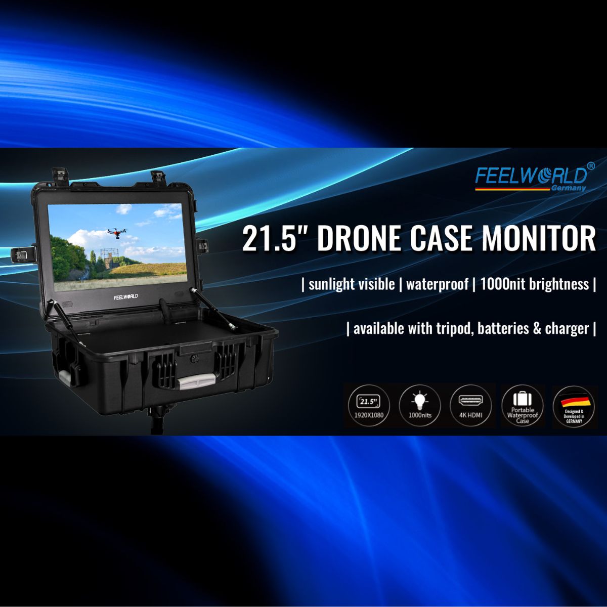 FEELWORLD 21.5" Monitorkoffer Beschreibung
