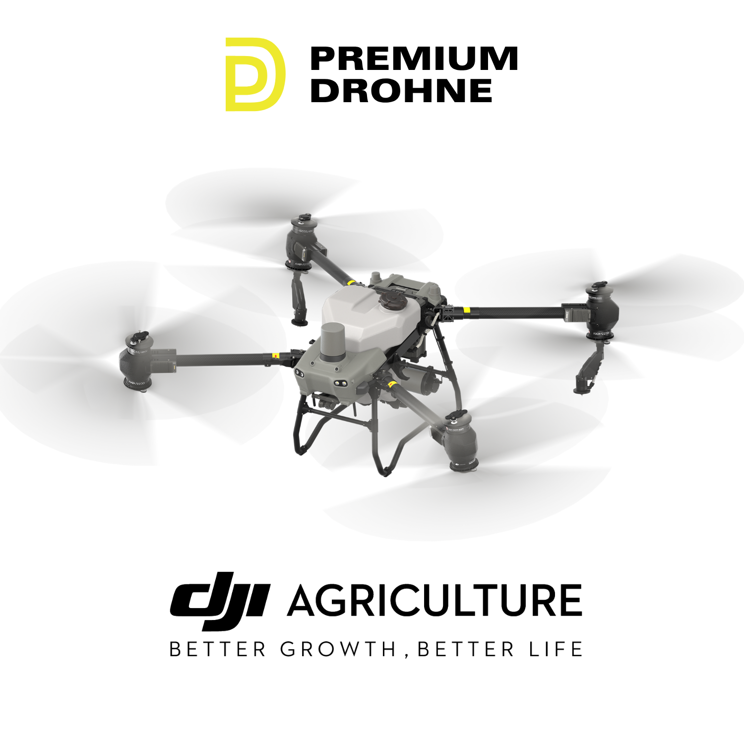 DJI Agras T50 von oben gezeigt